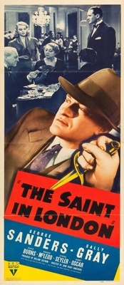 The Saint in London movie poster (1939) metal framed poster