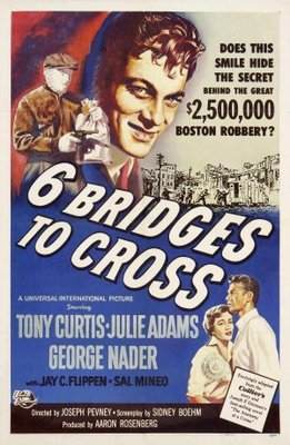 Six Bridges to Cross movie poster (1955) metal framed poster