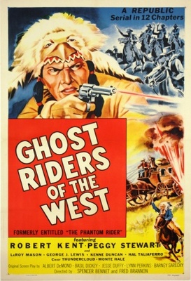 The Phantom Rider movie poster (1946) wooden framed poster