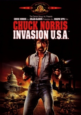 Invasion USA movie poster (1985) metal framed poster