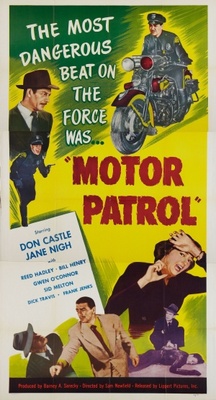 Motor Patrol movie poster (1950) wood print