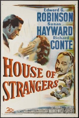 House of Strangers movie poster (1949) wood print