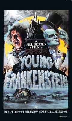 Young Frankenstein movie poster (1974) metal framed poster