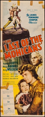 The Last of the Mohicans movie poster (1936) pillow