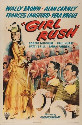 Girl Rush movie poster (1944) metal framed poster