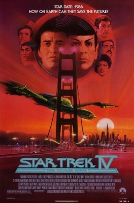 Star Trek: The Voyage Home movie poster (1986) wooden framed poster