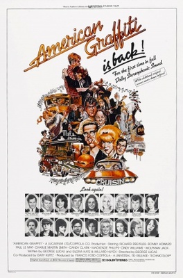American Graffiti movie poster (1973) wood print