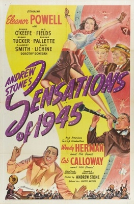Sensations of 1945 movie poster (1944) tote bag