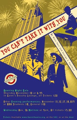 You Can't Take It with You movie poster (1938) wood print