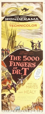 The 5,000 Fingers of Dr. T. movie poster (1953) wood print