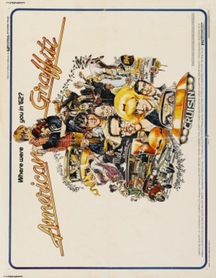 American Graffiti movie poster (1973) metal framed poster