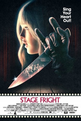 Stage Fright movie poster (2014) wood print