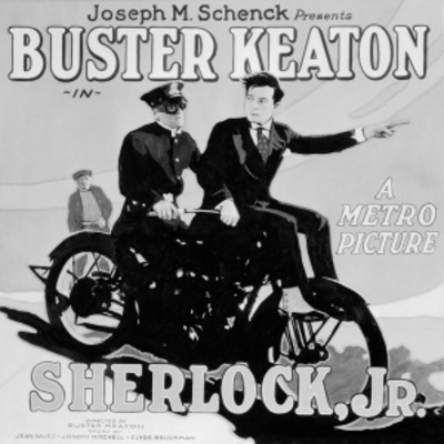 Sherlock Jr. movie poster (1924) pillow