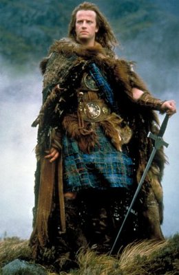 Highlander movie poster (1986) poster with hanger