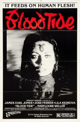 Blood Tide movie poster (1982) metal framed poster