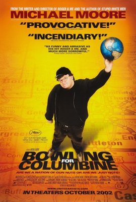 Bowling for Columbine movie poster (2002) poster with hanger