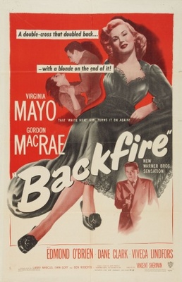 Backfire movie poster (1950) canvas poster