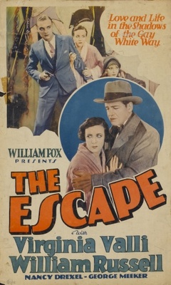 The Escape movie poster (1928) canvas poster