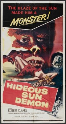 The Hideous Sun Demon movie poster (1959) wooden framed poster