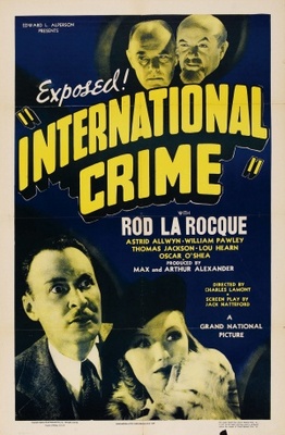 International Crime movie poster (1938) metal framed poster