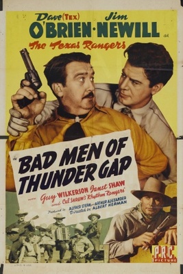 Bad Men of Thunder Gap movie poster (1943) wooden framed poster