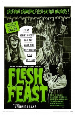 Flesh Feast movie poster (1970) wood print