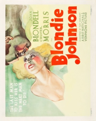 Blondie Johnson movie poster (1933) wood print