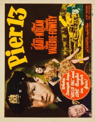 Pier 13 movie poster (1940) wooden framed poster