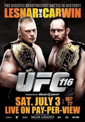 UFC 116: Lesnar vs. Carwin movie poster (2010) Stickers MOV_48b67d47