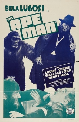 The Ape Man movie poster (1943) wooden framed poster