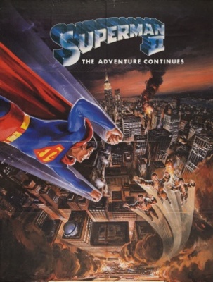 Superman II movie poster (1980) metal framed poster