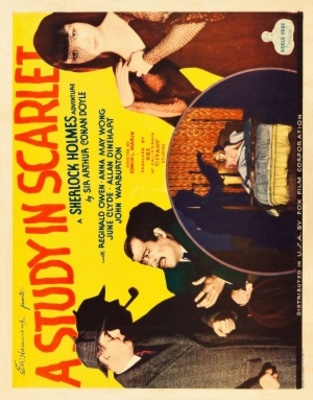 A Study in Scarlet movie poster (1933) poster with hanger