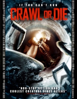 Crawl or Die movie poster (2014) wood print