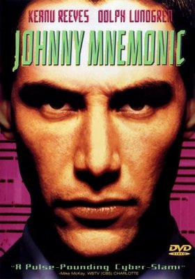 Johnny Mnemonic movie poster (1995) metal framed poster