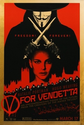 V For Vendetta movie poster (2005) Mouse Pad MOV_499e29f5