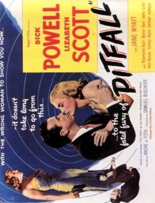 Pitfall movie poster (1948) wooden framed poster