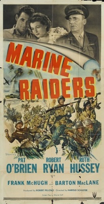 Marine Raiders movie poster (1944) wood print