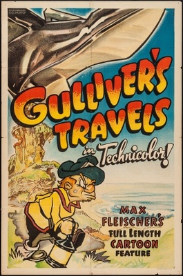 Gulliver's Travels movie poster (1939) metal framed poster