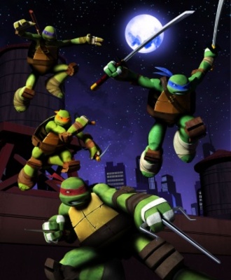 Teenage Mutant Ninja Turtles movie poster (2012) poster with hanger