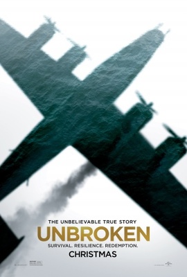 Unbroken movie poster (2014) metal framed poster