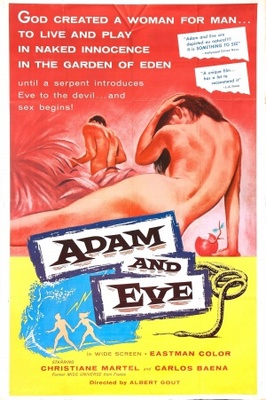 AdÃ¡n y Eva movie poster (1956) wood print