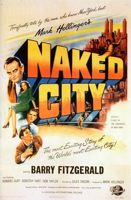 The Naked City movie poster (1948) wood print