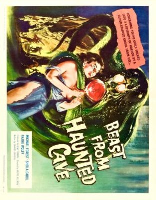 Beast from Haunted Cave movie poster (1959) poster with hanger