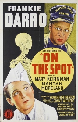 On the Spot movie poster (1940) metal framed poster