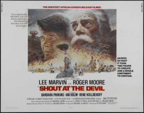 Shout at the Devil movie poster (1976) metal framed poster