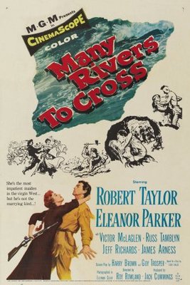 Many Rivers to Cross movie poster (1955) metal framed poster