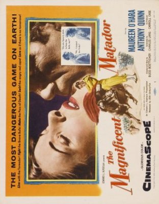The Magnificent Matador movie poster (1955) wood print