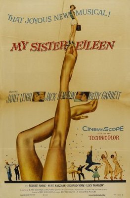 My Sister Eileen movie poster (1955) wooden framed poster