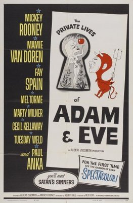 The Private Lives of Adam and Eve movie poster (1960) metal framed poster