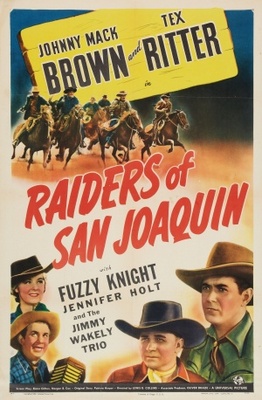 Raiders of San Joaquin movie poster (1943) wooden framed poster